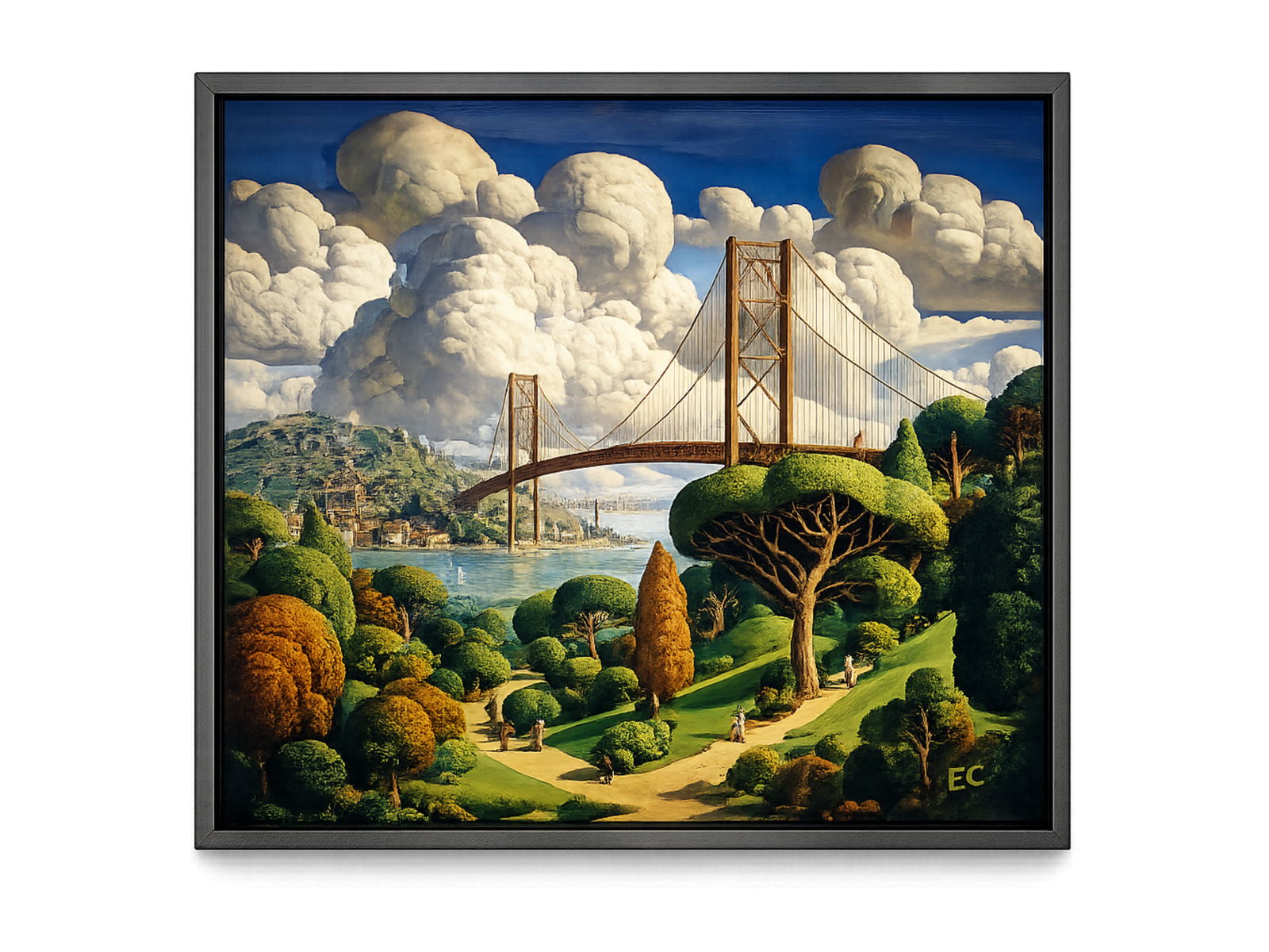 Easton Cain, Bay Bridge, 2024, Oil on Canvas