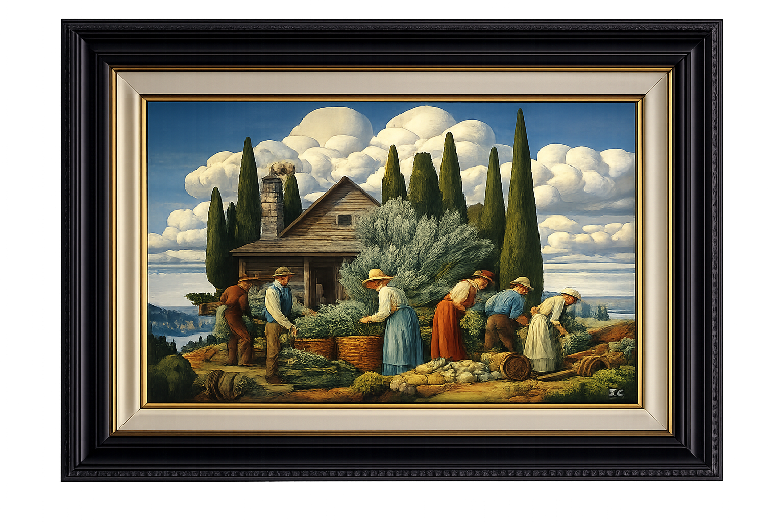 Easton Cain, Harvest Moon, 2024, Oil on Canvas