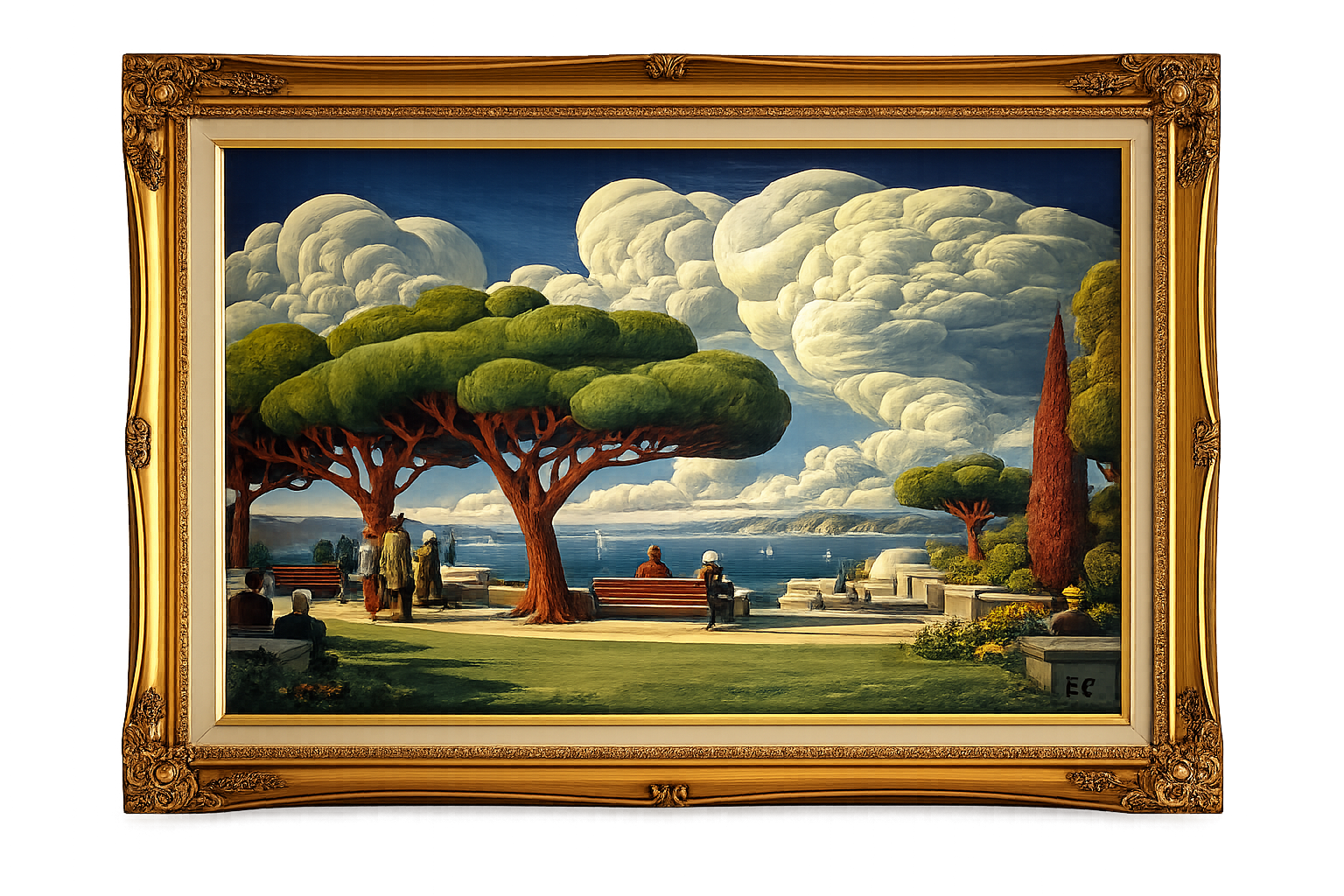 Easton Cain, The-Hamptons-Common, 2024, Oil on Canvas